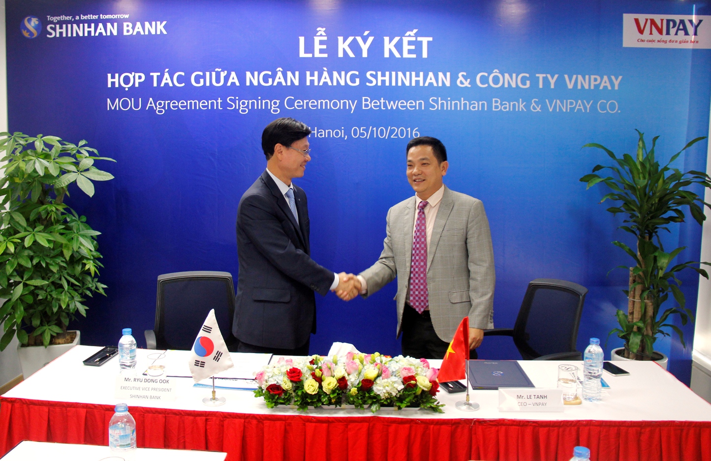 VNPAY và Shinhan Bank ký kết thỏa thuận hợp tác song phương