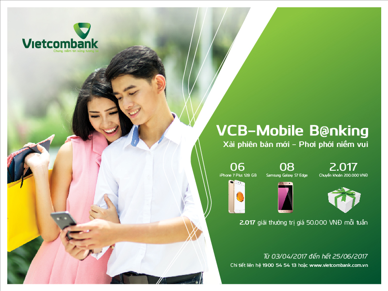 Vietcombank ra mắt phiên bản mới dịch vụ ngân hàng trên điện thoại di động VCB-Mobile B@nking