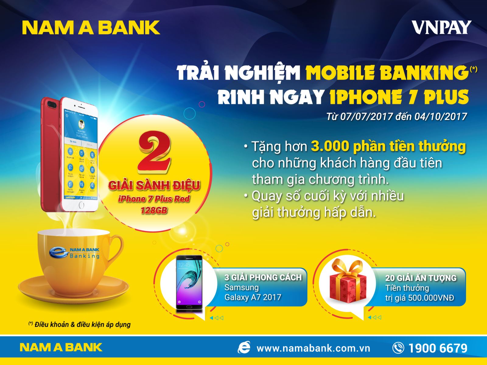 Trải nghiệm Mobile Banking, Rinh ngay iPhone 7 Plus