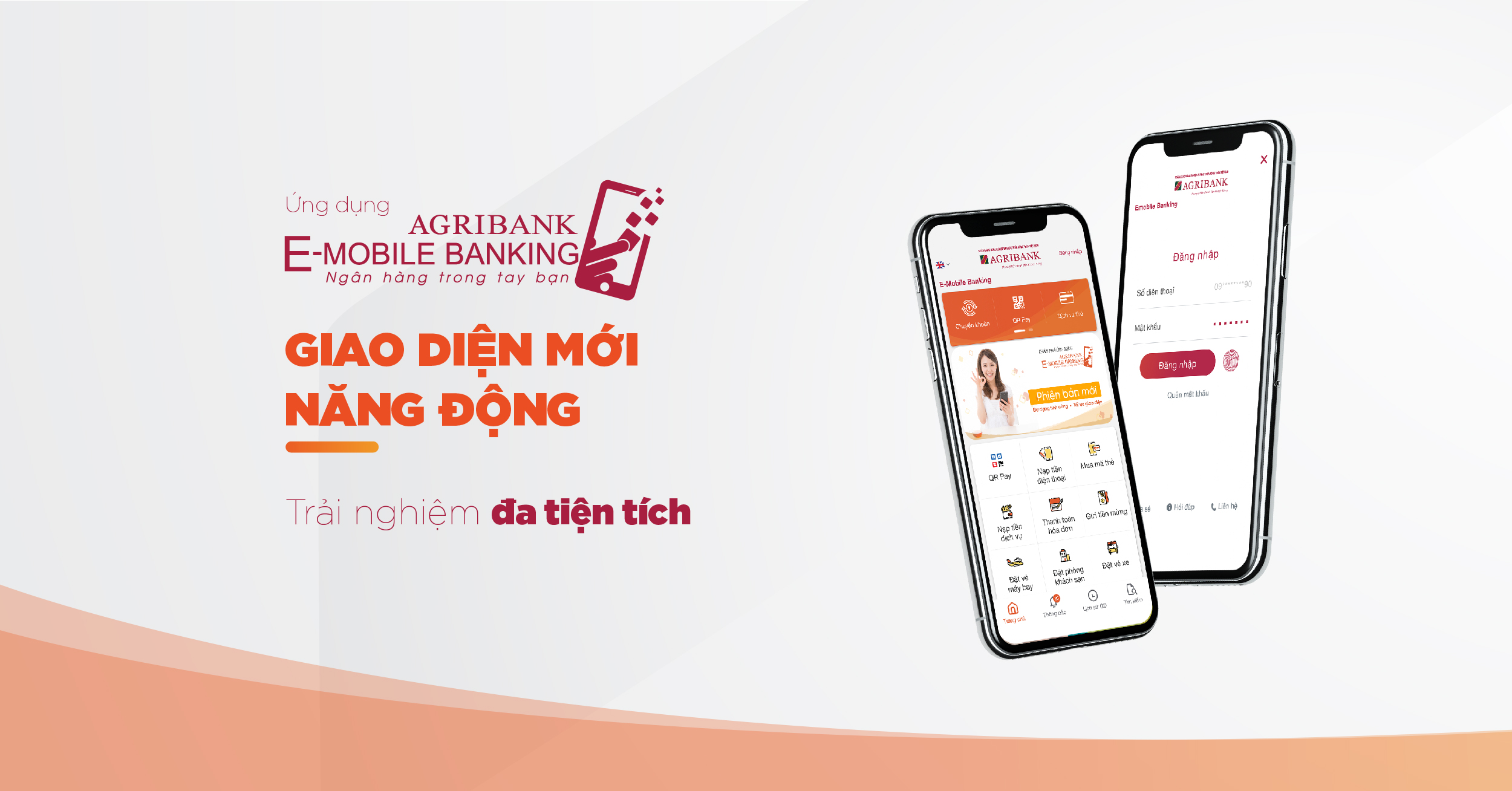 Agribank E-Mobile Banking thay “áo mới”: Giao diện đẹp tinh tế và tâp trung trải nghiệm người dùng