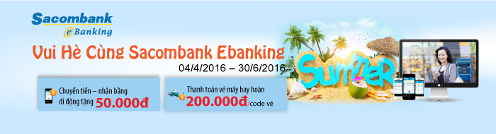 Vui hè cùng Sacombank eBanking