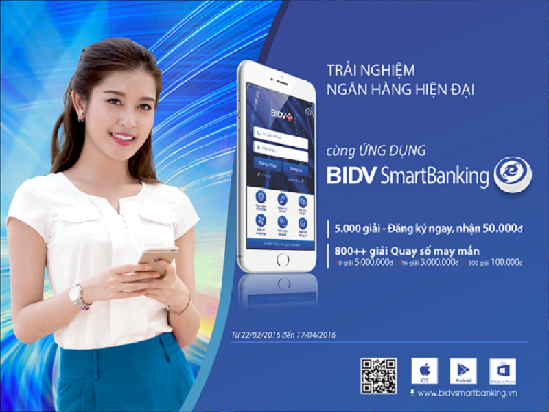 Trải nghiệm ngân hàng hiện đại cùng BIDV Smart Banking