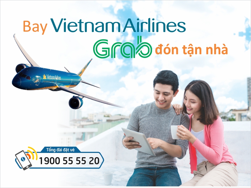 Tặng 435 mã giảm giá Grabtaxi & Grabcar cho khách hàng bay Vietnam Airlines