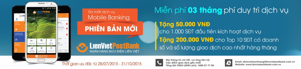 Danh sách khách hàng trúng thưởng chương trình “Ưu đãi nhân dịp ra mắt Mobile Banking phiên bản mới” tháng thứ 2