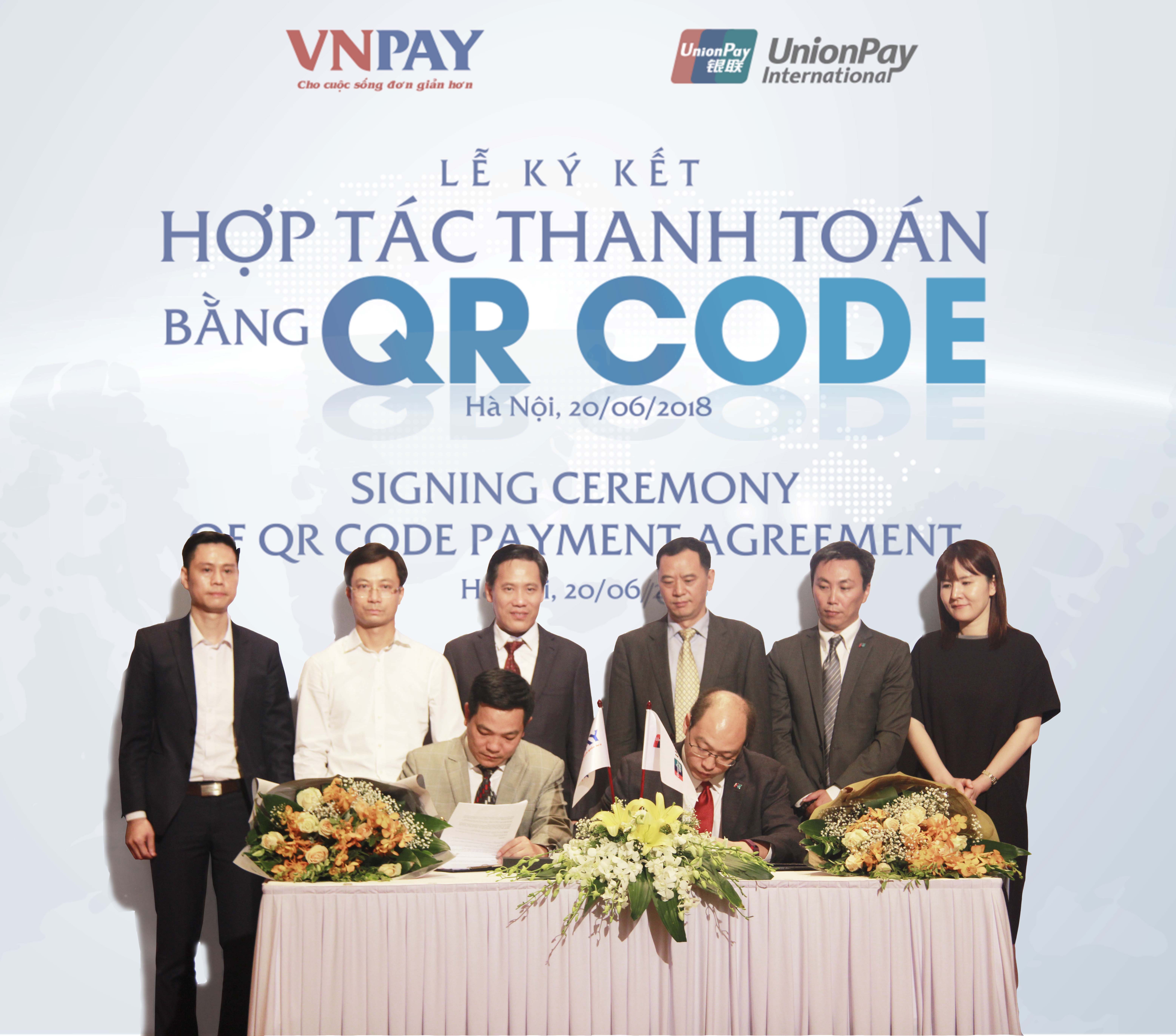 VNPAY ký kết hợp tác với UnionPay về phát triển thanh toán bằng QR CODE