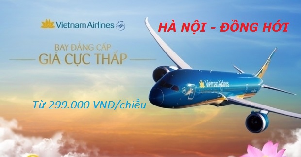 Vé máy bay Vietnam Airlines HÀ NỘI – ĐỒNG HỚI chỉ từ 299.000 VND